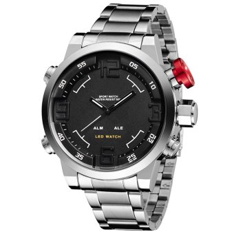 D&D LED Display Men's Silver/Black Stainless Steel WatchOS-AD1608 June 2018 - 2 D&D LED Display Men's Silver/Black Stainless Steel WatchOS-AD1608 - 2