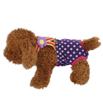 Dog Diaper Suspender Underwear Reusable Washable Pants Purple M -intl June 2018 - 4 Dog Diaper Suspender Underwear Reusable Washable Pants Purple M -intl - 4