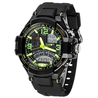 E&E SNK-67876 Men's Multifunctional Diving Waterproof 50MDigital LED Outdoor Sports Rubber Strap Watch Gift Set (Green) June 2018 - 2 E&E SNK-67876 Men's Multifunctional Diving Waterproof 50MDigital LED Outdoor Sports Rubber Strap Watch Gift Set (Green) - 2