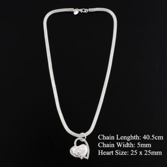 Fashion 925 Sterling Silver Double Heart Pendant Necklace Chain Women Jewelry UK June 2018 - 4 Fashion 925 Sterling Silver Double Heart Pendant Necklace Chain Women Jewelry UK - 4