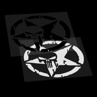 Five-pointed Star Body Decor Skull Head Auto Motorcycle Sticker CarStickers And Decals Car Styling 13*13CM - Intl April 2018 - 3 Five-pointed star Body Decor Skull head Auto Motorcycle Sticker CarStickers and Decals Car Styling 13*13CM - intl - 3