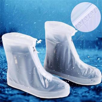 Foldable Waterproof Rain Shoes Cover With Rubber Sole 28.5cm April 2018 - 2 Foldable Waterproof Rain Shoes Cover With Rubber Sole 28.5cm - 2