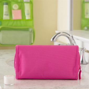 Folded Travel Hanging Cosmetic Organizer Bag (Pink) April 2018 - 4 Folded Travel Hanging Cosmetic Organizer Bag (Pink) - 4