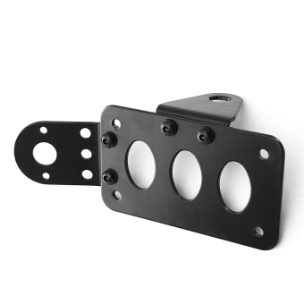 For Harley Metal Axle Side Mount License Plate Rear Taillight Bracket Black - Intl July 2018 - 5 For Harley Metal Axle Side Mount License Plate Rear Taillight Bracket Black - intl - 5