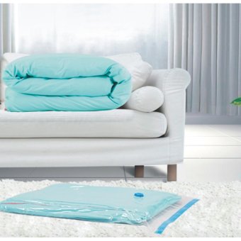 Free Pump + 70x50cm Vacuum Compression Storage Bags (Transparent) -intl June 2018 - 2 Free Pump + 70x50cm Vacuum Compression Storage Bags (Transparent) -intl - 2