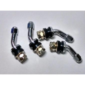 Fuji Inner Mounted Stainless (45 Bend) Tire Valve Set 4PCS June 2018 - 2 Fuji Inner Mounted Stainless (45 Bend) Tire Valve Set 4PCS - 2