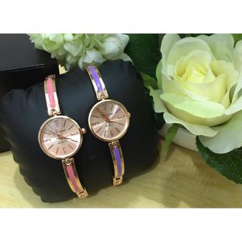 Geneva Claire Fashion Ladies Casual Bracelet Quarts Wrist Watch Buy1 Take 1 (Pink/Violet) June 2018 - 2 Geneva Claire Fashion Ladies Casual Bracelet Quarts Wrist Watch Buy1 Take 1 (Pink/Violet) - 2