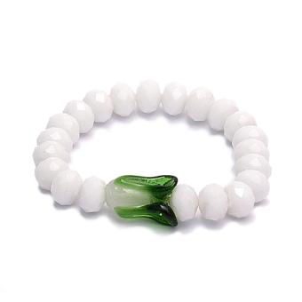 Geneva Floral Leather Watch With White Charm Bracelet And Heartbeat Bangle 002-White June 2018 - 3 Geneva Floral Leather Watch with White Charm Bracelet and Heartbeat Bangle 002-White - 3