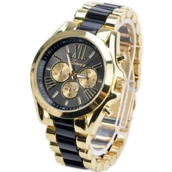 Geneva Three Eyes Strip Women's Two-Tone Stainless Steel StrapWatch 179 (Gold/Black) Set Of 3 April 2018 - 2 Geneva Three Eyes Strip Women's Two-Tone Stainless Steel StrapWatch 179 (Gold/Black) Set Of 3 - 2