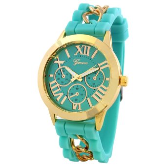 Geneva Victoria Women's Silicone Strap Watch (Mint Green) April 2018 - 2 Geneva Victoria Women's Silicone Strap Watch (Mint Green) - 2