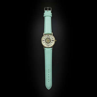 Geneva Women's Casual Watch Small Feather Mint Green Leather Strap GE023E June 2018 - 2 Geneva Women's Casual Watch Small Feather Mint Green Leather Strap GE023E - 2