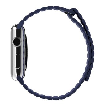 Genuine Leather Loop Watch Band Strap Magnetic Buckle For AppleWatch 42mm Bl June 2018 - 2 Genuine Leather Loop Watch Band Strap Magnetic Buckle For AppleWatch 42mm Bl - 2