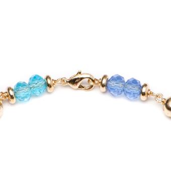 Glamorosa Duo Multi Gemstone Accent Charm Bracelet (Gold) April 2018 - 2 Glamorosa Duo Multi Gemstone Accent Charm Bracelet (Gold) - 2