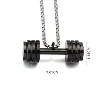 Gold Tone Stainless Steel Fitness Dumbbell Barbell Gym CharmPendant Necklace For Men Women - Intl June 2018 - 5 Gold Tone Stainless Steel Fitness Dumbbell Barbell Gym CharmPendant Necklace For Men Women - intl - 5