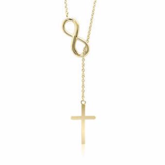 Golden Infinity Cross Necklace June 2018 - 2 Golden Infinity Cross Necklace - 2