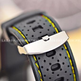 GT Men's Sports Racing White Rim Chronograph Style Black Silicone Strap Watch (Yellow) June 2018 - 5 GT Men's Sports Racing White Rim Chronograph Style Black Silicone Strap Watch (Yellow) - 5
