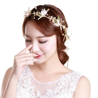 Handmade Lace Bowknot Headbands Lace Flower Pearl Bridal TiarasHair Accessories Hair Jewelry Wedding Bowknot Head Band - Intl April 2018 - 3 Handmade Lace Bowknot Headbands Lace Flower Pearl Bridal TiarasHair Accessories Hair Jewelry Wedding Bowknot Head Band - intl - 3