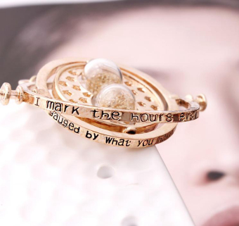 Harry Potter Time Turner Necklace Hermione Granger Rotating SpinsGold Hourglass Gold&Yellow June 2018 - 2 Harry Potter Time Turner Necklace Hermione Granger Rotating SpinsGold Hourglass Gold&Yellow - 2