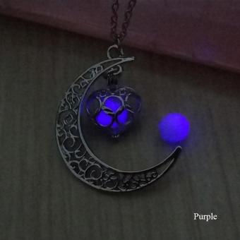 High Quality Store New Crescent Moon Heart Glow In The DarkNecklace Charming Jewelry Luminous Chain Green - Intl June 2018 - 2 High Quality Store New Crescent Moon Heart Glow in the DarkNecklace Charming Jewelry Luminous Chain Green - intl - 2