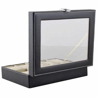 High Quality Store New Leather 10 Slots Wrist Watch Display BoxStorage Holder Organizer Windowed Case June 2018 - 2 High Quality Store New Leather 10 Slots Wrist Watch Display BoxStorage Holder Organizer Windowed Case - 2