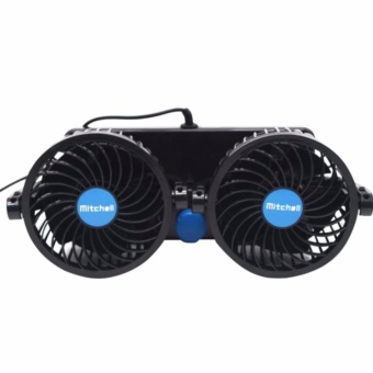 HX-T304 Mitchell Double-Headed Vehicle Fan (Black-Blue) June 2018 - 2 HX-T304 Mitchell Double-Headed Vehicle Fan (Black-Blue) - 2