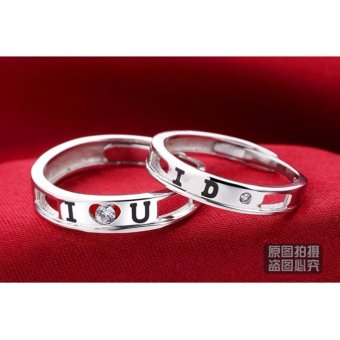 I Love You, I Do Silver Plated Couple Ring Adjustable High Quality Fashion Ring June 2018 - 3 I Love You, I Do Silver Plated Couple Ring Adjustable High Quality Fashion Ring - 3
