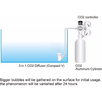 ISTA 3 In 1 CO2 Diffuser - Compact V (Small) For Planted Tank AndFish Tank Aquarium June 2018 - 2 ISTA 3 in 1 CO2 Diffuser - Compact V (Small) For Planted Tank andFish Tank Aquarium - 2