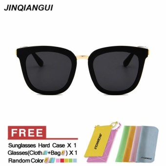 JINQIANGUI Sunglasses Women Square Plastic Frame Sun Glasses Black Color Eyewear Brand Designer UV400 - Intl July 2018 - 2 JINQIANGUI Sunglasses Women Square Plastic Frame Sun Glasses Black Color Eyewear Brand Designer UV400 - intl - 2