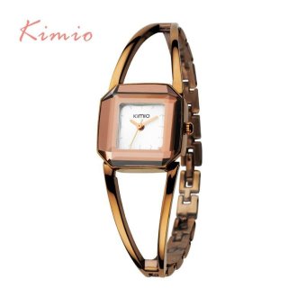 KIMIO Square Fashion Skeleton Bracelet Rose Gold Watches 2017 Luxury Brand Ladies Watch Women Female Quartz-watch Wristwatches - Intl June 2018 - 5 KIMIO Square Fashion Skeleton Bracelet Rose Gold Watches 2017 Luxury Brand Ladies Watch Women Female Quartz-watch Wristwatches - intl - 5