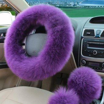 Leegoal Universal Steering Wheel Cover Plush Wool Soft Fluffy Steering Cover Guard Truck Car Accessory 1 Set 3 Pcs Red - Intl June 2018 - 5 leegoal Universal Steering Wheel Cover Plush Wool Soft Fluffy Steering Cover Guard Truck Car Accessory 1 Set 3 Pcs Red - Intl - 5