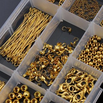 Linsoir Beads 10 Style Jewelry Findings Starter Kit For DIY FashionNecklace Accessories Material - Gold - Intl June 2018 - 3 Linsoir Beads 10 Style Jewelry Findings Starter Kit for DIY FashionNecklace Accessories Material - Gold - intl - 3