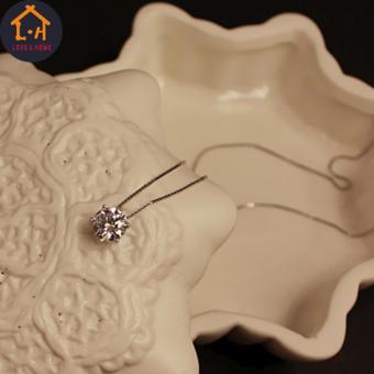 LOVE&HOME Silver Clavicle Chain Zircon Pendant Necklace April 2018 - 3 LOVE&HOME Silver Clavicle Chain Zircon Pendant Necklace - 3