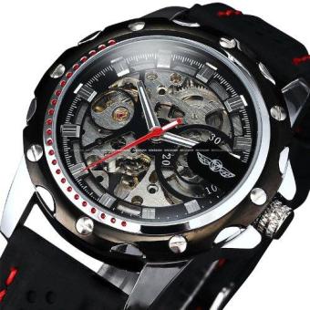 Luxury Sport Watches For Men Skeleton Wrist Watches AutomaticWinding Mechanical Movement (Black Dial) - Intl June 2018 - 2 Luxury Sport Watches For Men Skeleton Wrist Watches AutomaticWinding Mechanical Movement (Black Dial) - intl - 2