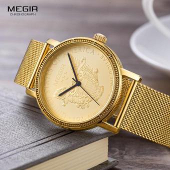 Megir Mens Fashion Gold Quartz Wrist Watches Round Dial Stainless Steel Strap Formal Dress Wristwatch For Man 2032 April 2018 - 4 Megir Mens Fashion Gold Quartz Wrist Watches Round Dial Stainless Steel Strap Formal Dress Wristwatch for Man 2032 - 4