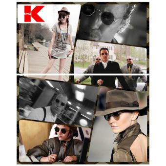 Men Round Sunglass Steampunk Coating Glasses Vintage Retro Outdoor Lentes Oculos Of Male Sun - Intl June 2018 - 2 Men Round Sunglass Steampunk Coating Glasses Vintage Retro Outdoor Lentes Oculos of Male Sun - intl - 2
