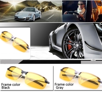 Men's Polarized Driving Sunglasses Yellow Lens Night Vision Driving July 2018 - 2 Men's Polarized Driving Sunglasses Yellow Lens Night Vision Driving - 2