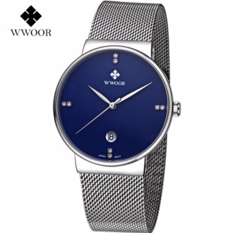 Men's Watches Top Brand Luxury Stainless Steel Mesh Strap CasualWatch Men Ultra Thin Quartz Date Black Clock Male Waterproof SportWatch - Intl June 2018 - 2 Men's Watches Top Brand Luxury Stainless Steel Mesh Strap CasualWatch Men Ultra Thin Quartz Date Black Clock Male Waterproof SportWatch - intl - 2