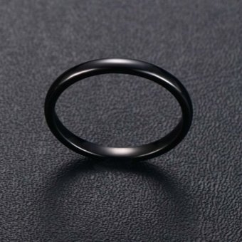 Mens Womens Tungsten Steel Ring 2mm Comfort Fit Band Black June 2018 - 4 Mens Womens Tungsten Steel Ring 2mm Comfort Fit Band Black - 4