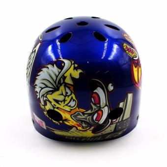 Motor Craze Half Face Crash Safety Do It Printed Passenger Helmet(Blue) June 2018 - 2 Motor Craze Half Face Crash Safety Do it Printed Passenger Helmet(Blue) - 2