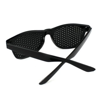 New Shape Fly Pinhole Anti Fatigue Myopia Glasses - Black June 2018 - 3 New Shape Fly Pinhole Anti Fatigue Myopia Glasses - Black - 3