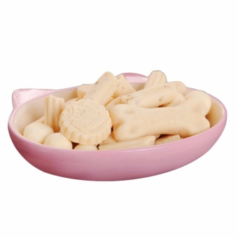 Non-Skid Cat Ear Shaped Cat Dog Bowls Ceramic Pet Feeder For Small Pets Blue_ By WWang - Intl April 2018 - 4 Non-Skid Cat Ear Shaped Cat Dog Bowls Ceramic Pet Feeder for Small Pets Blue_ by WWang - intl - 4