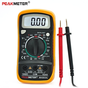 PEAKMETER MAS830L Digital Multimeter AC / DC Voltage / DC Current / Resistance Multitester - Intl June 2018 - 4 PEAKMETER MAS830L Digital Multimeter AC / DC Voltage / DC Current / Resistance Multitester - intl - 4