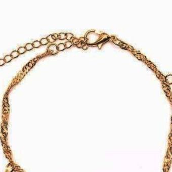 Piedras Jewelry Charmed Anklet 18k Gold Plated May 2018 - 2 piedras jewelry charmed anklet 18k Gold plated - 2