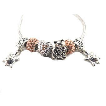 Piedras Jewelry Pandora Stainless Steel Charm Bracelet With Inamelbeads (multi Color) June 2018 - 2 piedras jewelry Pandora stainless steel charm bracelet with inamelbeads (multi color) - 2
