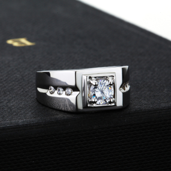 Pinannie Genuine 925 Sterling Silver Cubic Zirconia Men Rings Jewelry For Mens June 2018 - 3 Pinannie Genuine 925 Sterling Silver Cubic Zirconia Men Rings Jewelry for Mens - 3