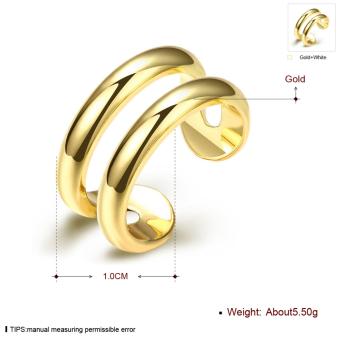 Popcorn R064-A Korea Bicyclic Opening & Adjustable WeddingRing(Gold) June 2018 - 2 Popcorn R064-A Korea Bicyclic Opening & Adjustable WeddingRing(Gold) - 2