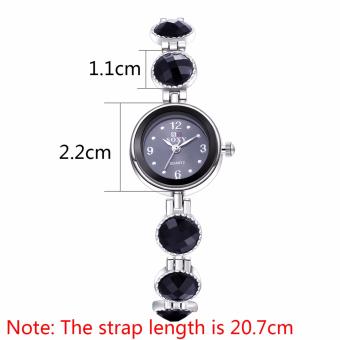 Popcorn WH0042A Round Shape Female Women Lady Casual Quartz Watchwith Crystal Diamond Bracelet/Chain(Black) June 2018 - 2 Popcorn WH0042A Round Shape Female Women Lady Casual Quartz Watchwith Crystal diamond bracelet/Chain(Black) - 2