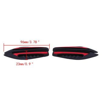 Possbay 4Pcs Universal Car Door Side Edge Guards Trim StripStickers Protection Red - Intl June 2018 - 4 Possbay 4Pcs Universal Car Door Side Edge Guards Trim StripStickers Protection Red - intl - 4