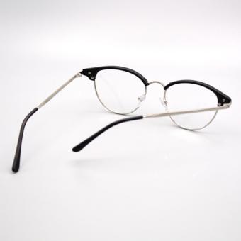 Premium Clubmaster W/ Multi Coated Lens And Aircraft Aluminum-magnesium Alloy Replaceable Lens Unisex Eyewear_8074_Black_Silver Optical Frame Replaceable Lens - Unisex June 2018 - 5 Premium Clubmaster w/ Multi Coated lens and Aircraft Aluminum-magnesium Alloy Replaceable Lens Unisex Eyewear_8074_Black_Silver Optical Frame Replaceable Lens - Unisex - 5