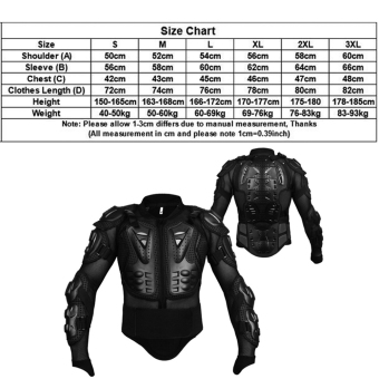 Professional Motocross Off-Road Protector Motorcycle Full BodyArmor Jacket Protective Gear Clothing - Intl April 2018 - 4 Professional Motocross Off-Road Protector Motorcycle Full BodyArmor Jacket Protective Gear Clothing - intl - 4